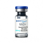 NAD+ research material 500 mg vial